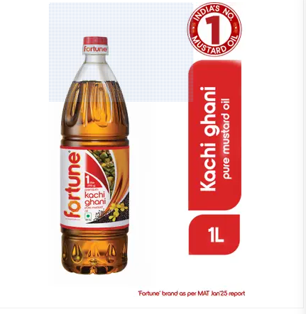 FORTUNE Premium kachi ghani pure Mustard Oil PET Bottle 1 litre