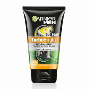 Garnier Men, Face Wash, Brightening & Anti-Pollution, TurboBright Double Action, 100 g