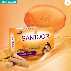 santoor Santoor Skin Moisturizing Sandal & Turmeric Bathing Bar by groceryandlogistics