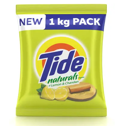 Tide Naturals Lemon & Chandan Detergent Powder (Lemon & Chandan) (1 kg)