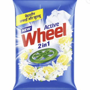 wheel Wheel Active 2 in 1 Blue Detergent Powder (1 kg) by Groceryandlogistics